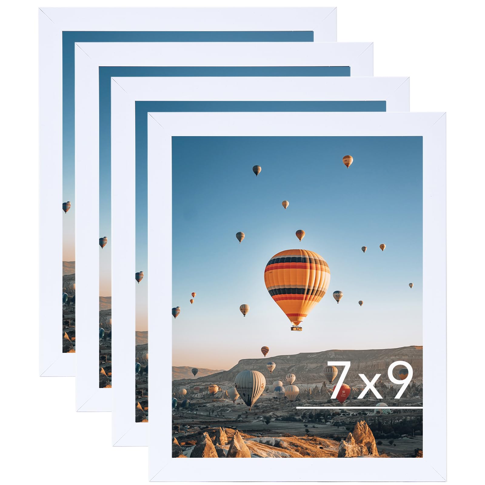 Amazon.com: JCJMY 7x9 Picture Frame Set of 4 White for Wall